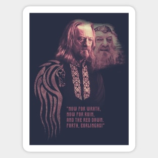 LOTR Théoden King "Forth Eorlingas!" Sticker